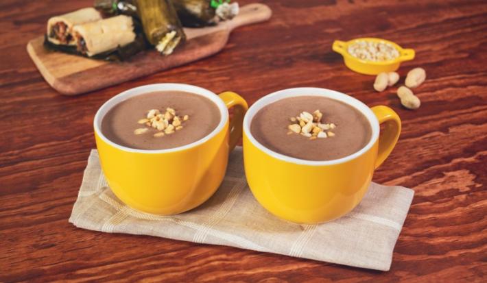 ATOLE de CHOCOLATE ABUELITA con CACAHUATE