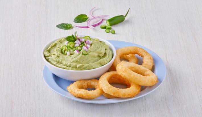 Dip de aguacate con hierbabuena