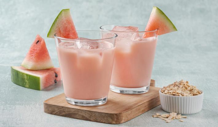 Agua de Sandía con Avena