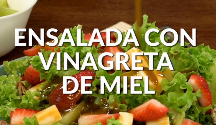 Ensalada con vinagreta de miel