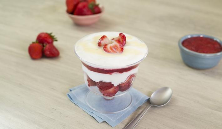 Fresas con crema