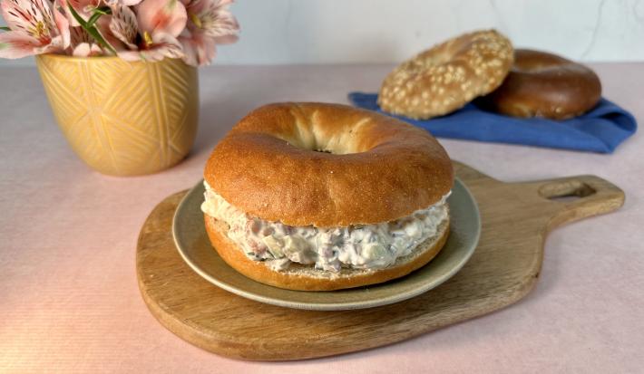 Bagel de Salmón Ahumado