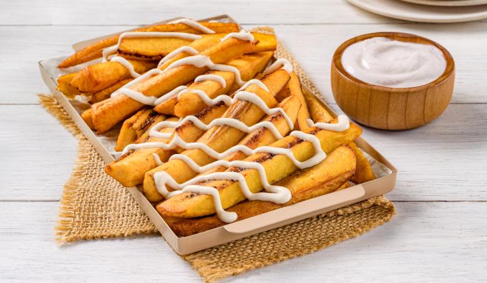 Plátanos con Crema de Canela