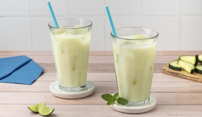 Limonada con Pepino y Menta