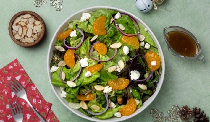 Ensalada de almendras con mandarina