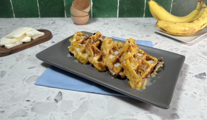 Waffles de Plátano