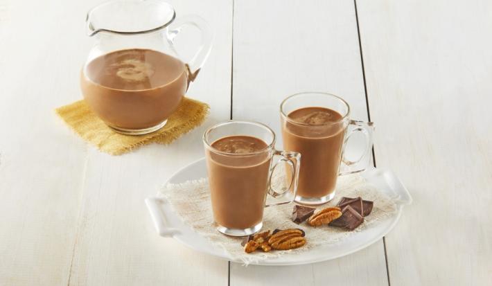 Atole de chocolate con nuez