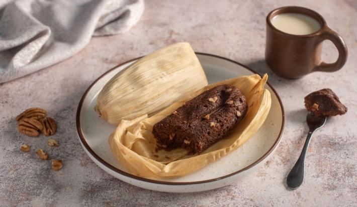 Tamales de Nuez con Chocolate