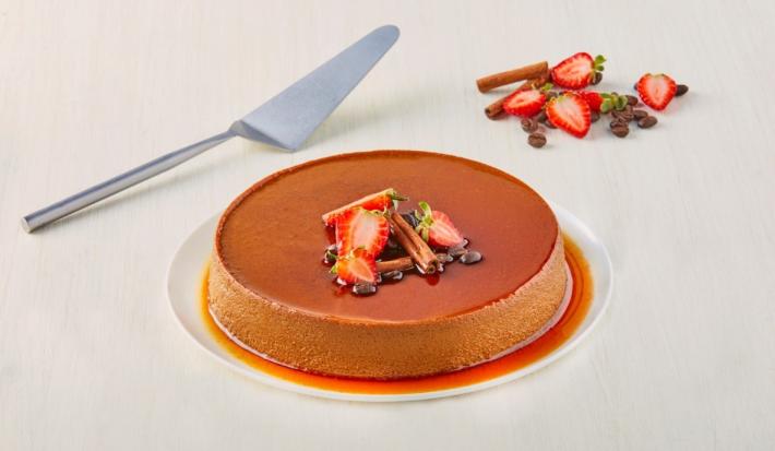 Flan de café de olla deslactosado