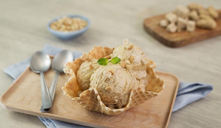 Helado de mazapán