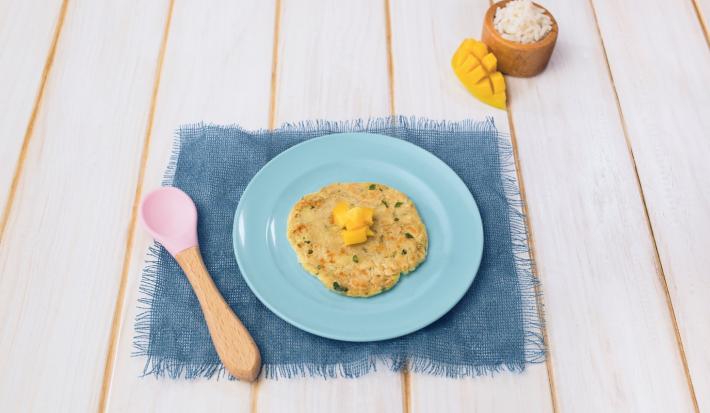 TORTILLITAS de MANGO con ESPINACA preparadas con GERBER®