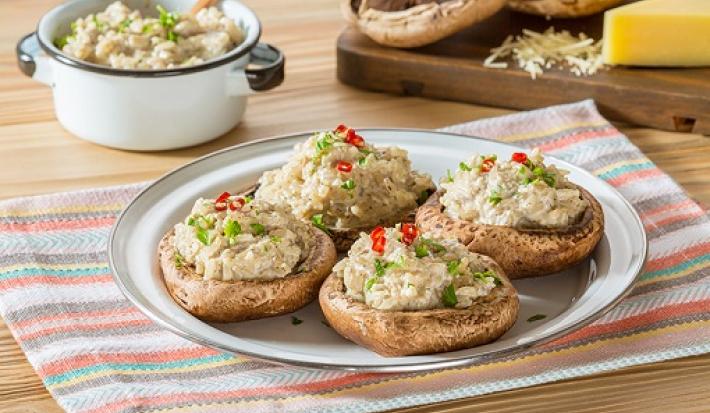 arroz cremoso con portobello