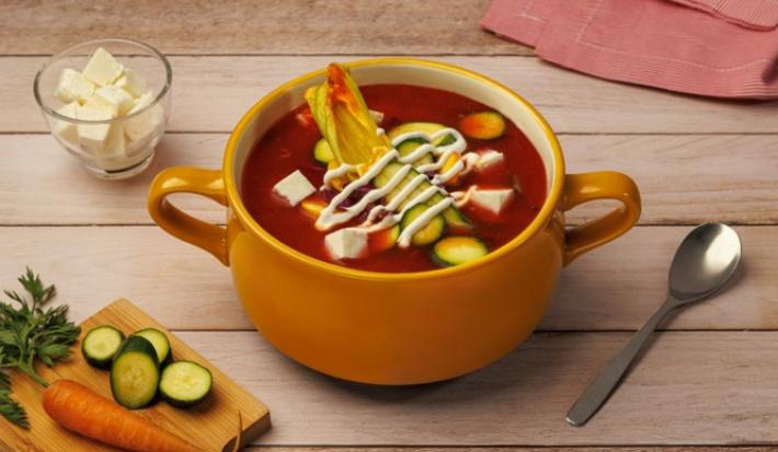 Sopa de Verduras con Queso