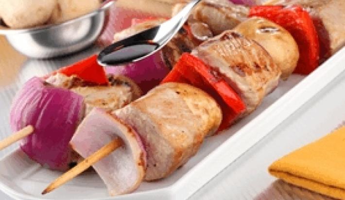 brochetas de res