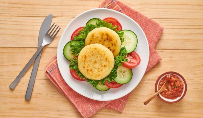 Tortitas de Papa con Ensalada