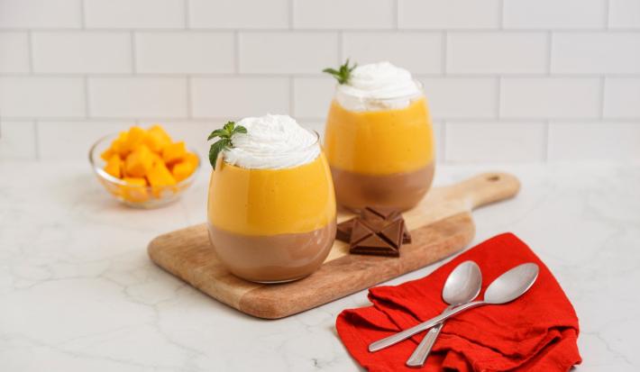 Mousse de Mango con Chocolate