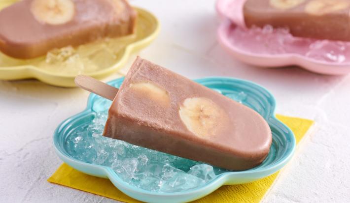 Paletas Congeladas de Choco Plátano