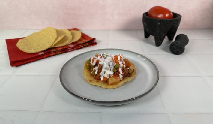 Tostadas de Picadillo