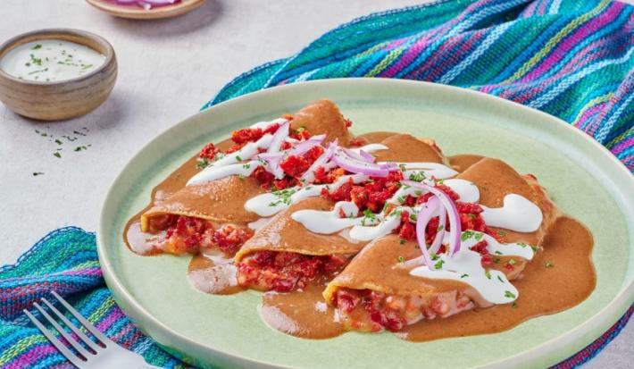 Enfrijoladas de Choriqueso