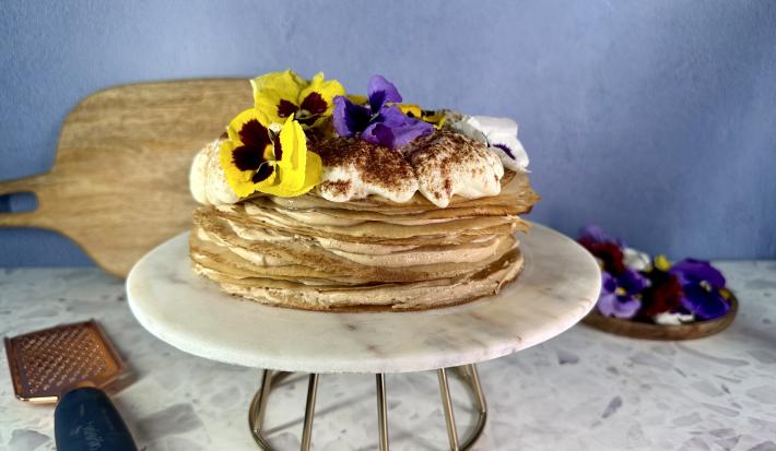 Pastel de Crepas Tiramisú