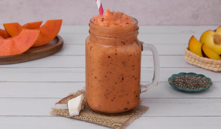 Smoothie de Papaya con Ciruela