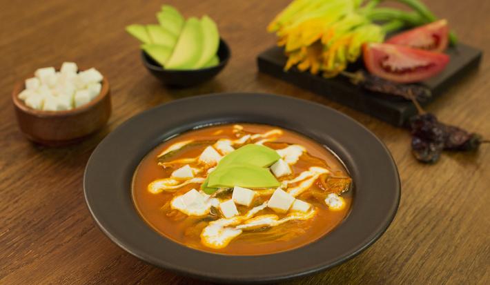 Sopa de flor de calabaza