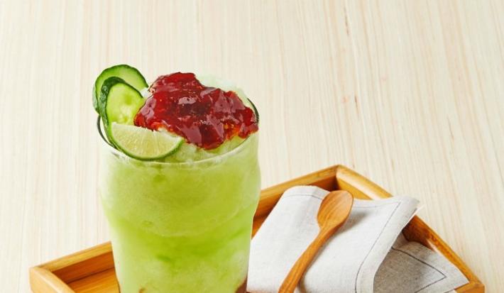 Frappé de pepino con limón