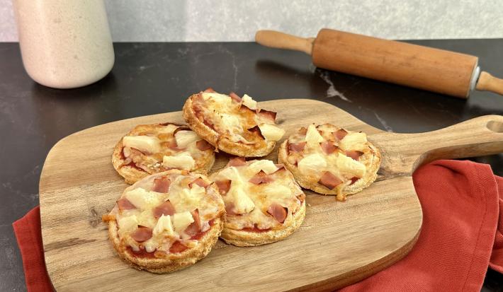 Mini Pizza con Pan de Sándwich