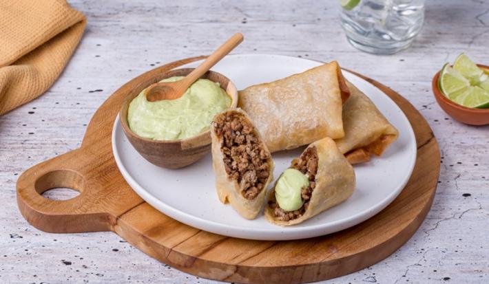 Chimichangas con Guacamole