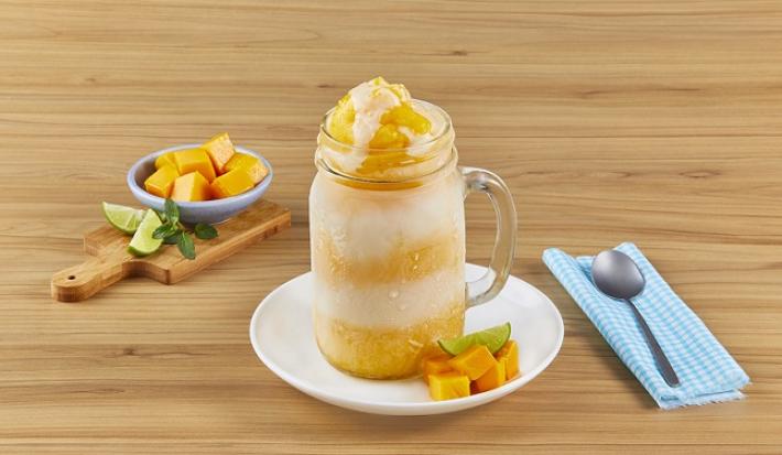 Frappé de mango con limón