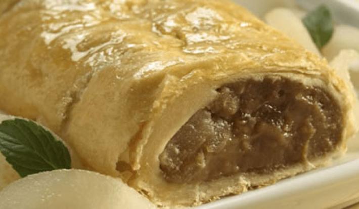 Strudel de pera y manzana