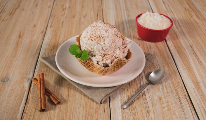 Helado de arroz con leche