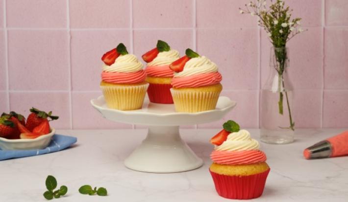 Cupcakes con Fresas