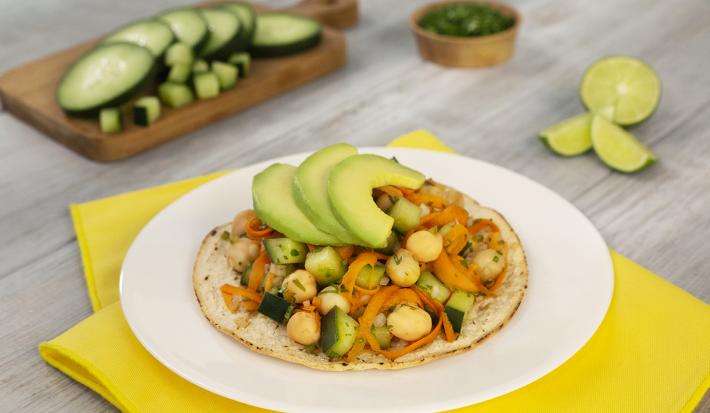 Ensalada fresca con garbanzo