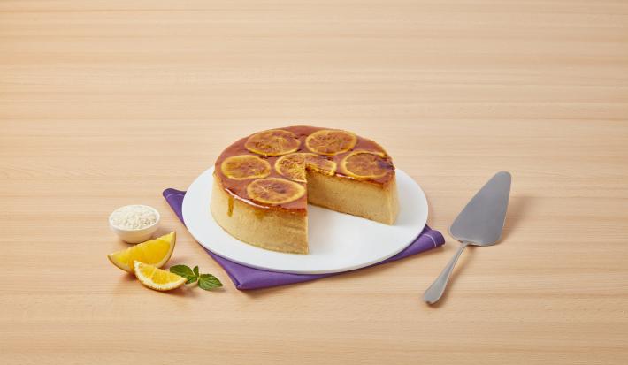 Flan de arroz y naranja