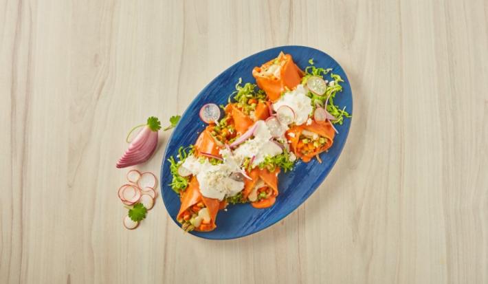 Enchiladas con vegetales