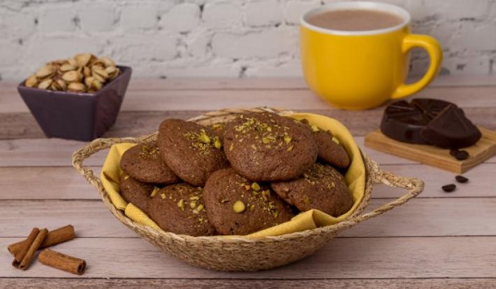 Galletas de pistache y ABUELITA® Cappuccino