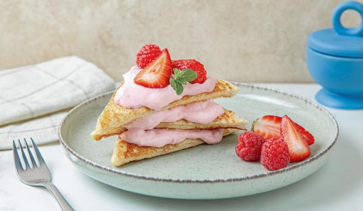 Pan Francés de Fresas con Crema