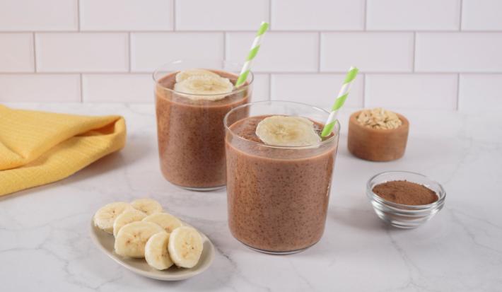 Smoothie de Choco Avena con Yogurt