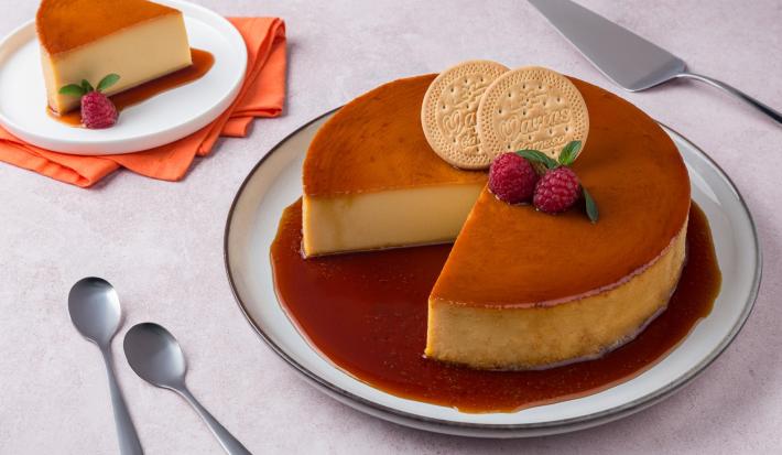 Flan de Galletas María