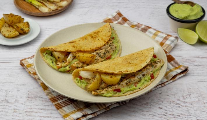 Tacos de Pollo con Guacamole