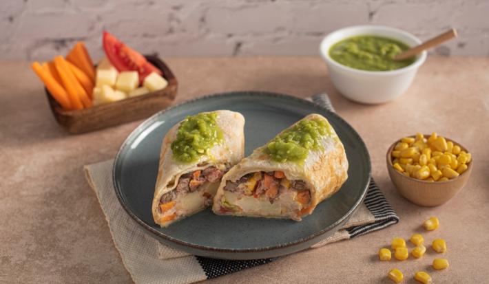 Burrito de Atún con Vegetales