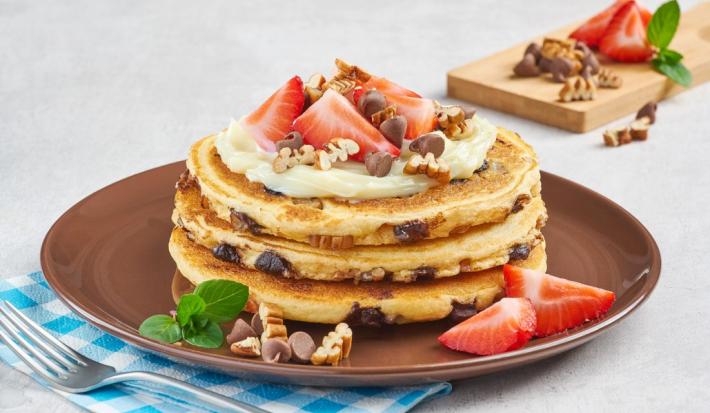 Hot Cakes con Chispas de Chocolate