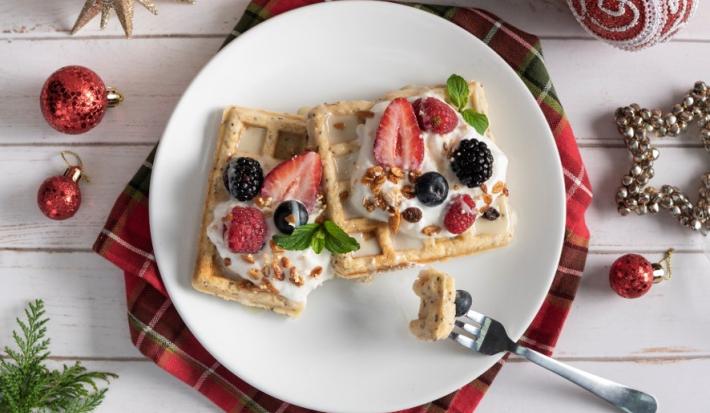 Waffles de Chía con Avena