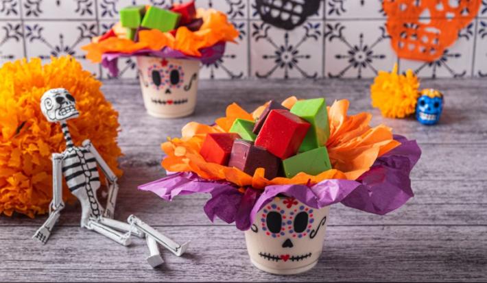 Vasitos de Gelatina de Catrina