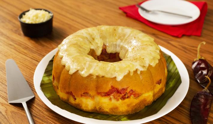 Rosca de tamal con choriqueso