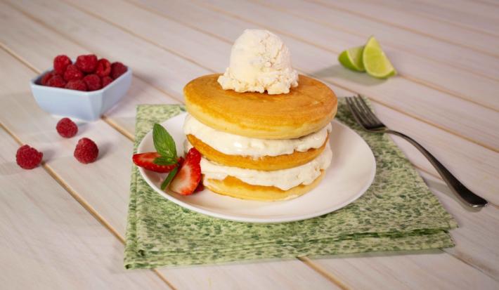 Hotcakes con helado