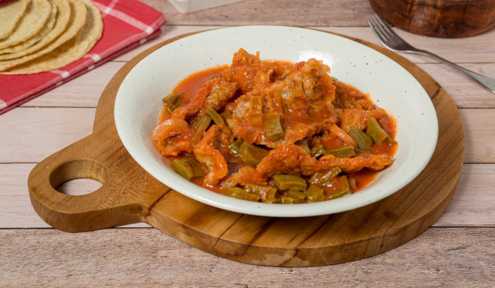 Chicharrón con Nopales