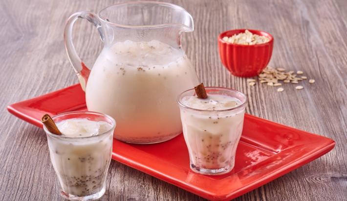 Agua de Avena con Chía