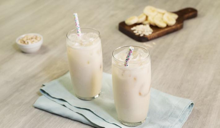 Agua de avena con plátano